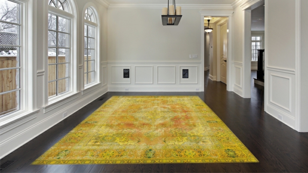 黄色的地毯想法换家居的设计理念