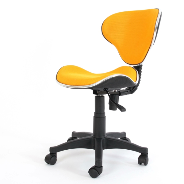 жълто-комфортен офис стол Елегантен модел офис мебели