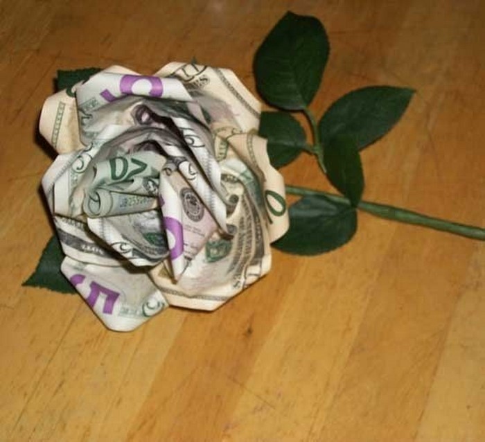 паричен подарък сватба пари Rose-малко от извънреден подарък