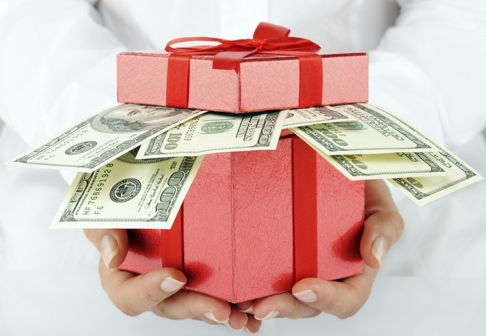 monetarna poklon-vjenčanja-a-box pune novca