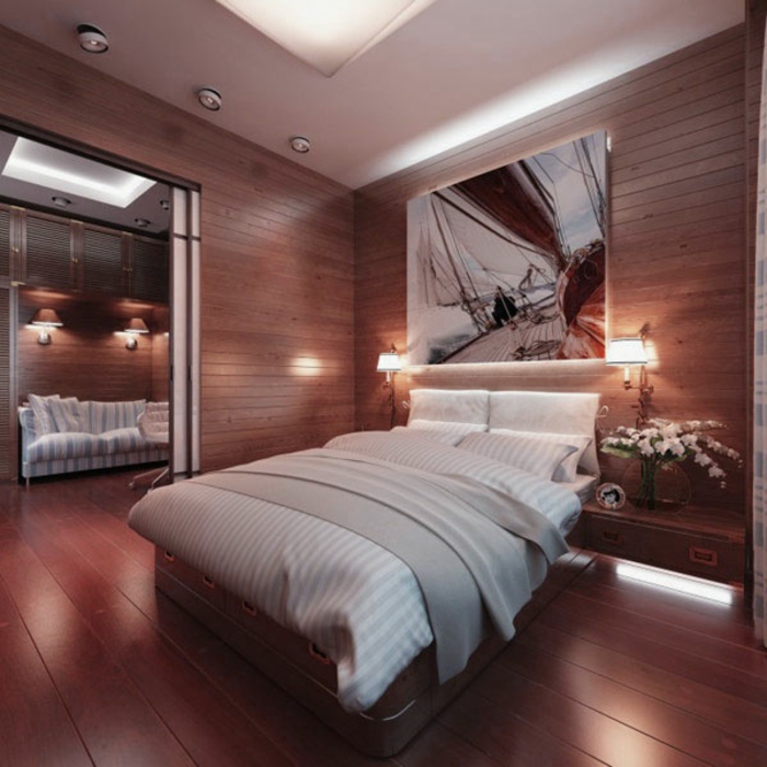 आरामदायक बेडरूम का डिजाइन आरामदायक-अच्छा बिस्तर वाले