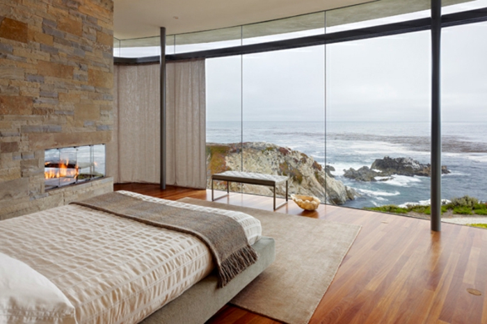دافئ-غرف نوم تصميم الزجاج جدران فعل الفائقة لطيف