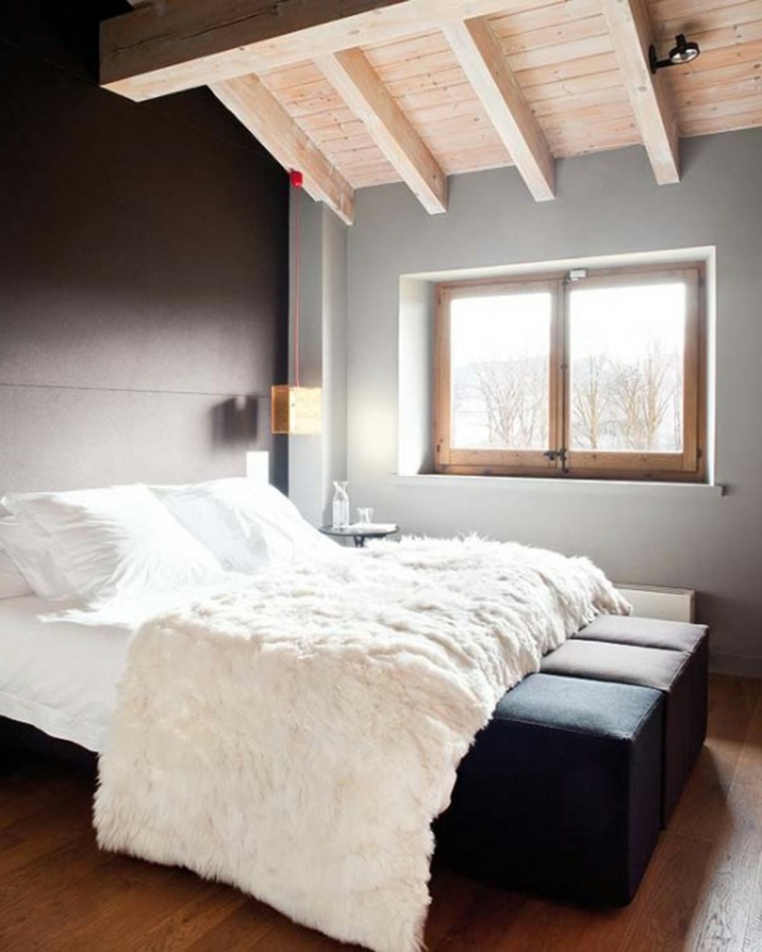 आरामदायक बेडरूम का डिजाइन आधुनिक देखो
