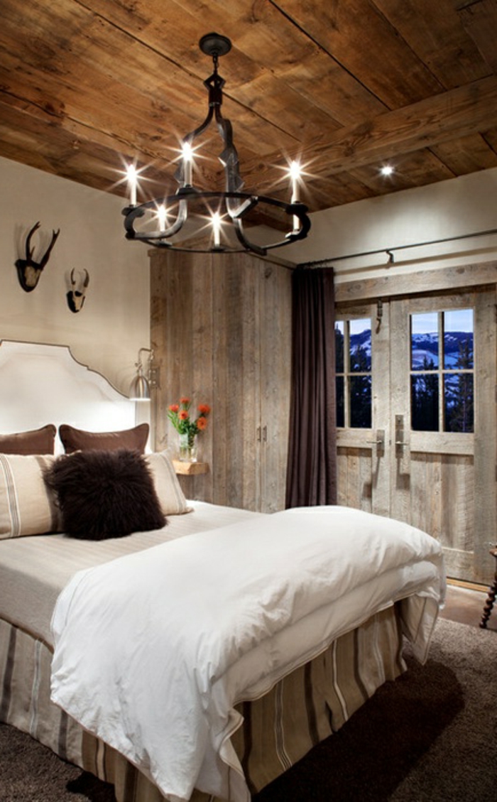 आरामदायक बेडरूम का डिजाइन-देहाती मॉडल