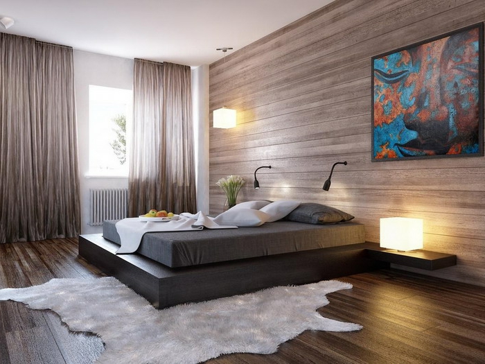 आरामदायक बेडरूम का डिजाइन-गर्म डिजाइन