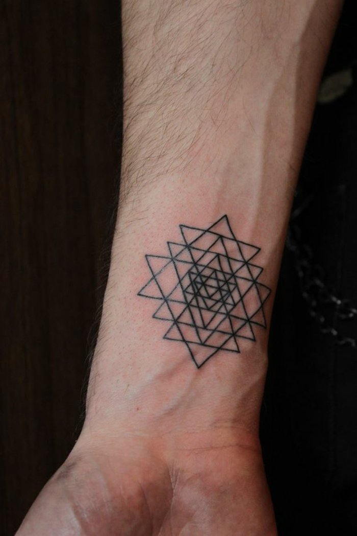 geometrijska tetovaža ideje tetovaža dizajne Muškarci tetovaža simbola