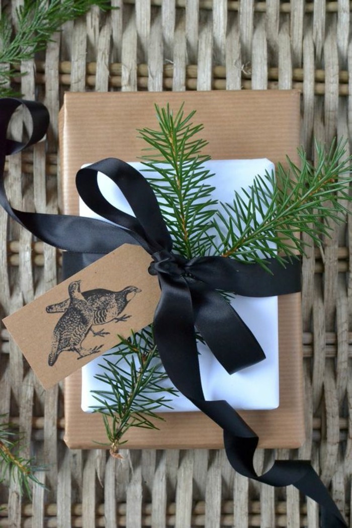 geschenkverpackung-кутия за подарък и две Черно цикъл