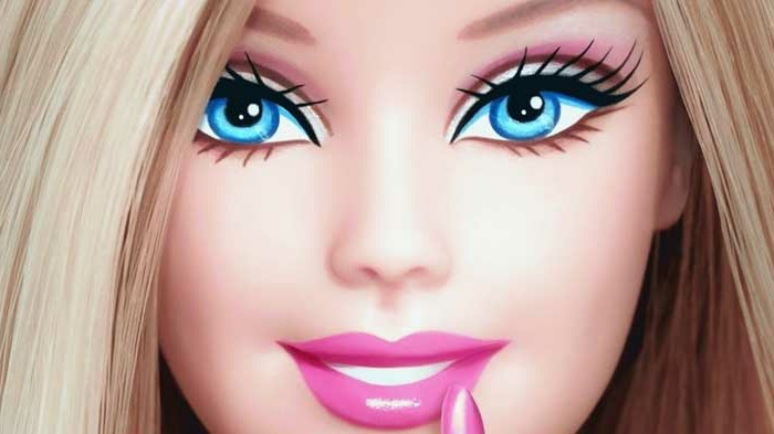 oslikana-oko-barbie-izgleda-sebe-stvoriti-za-dom-u-prijateljicama-big-oči, pune usne-