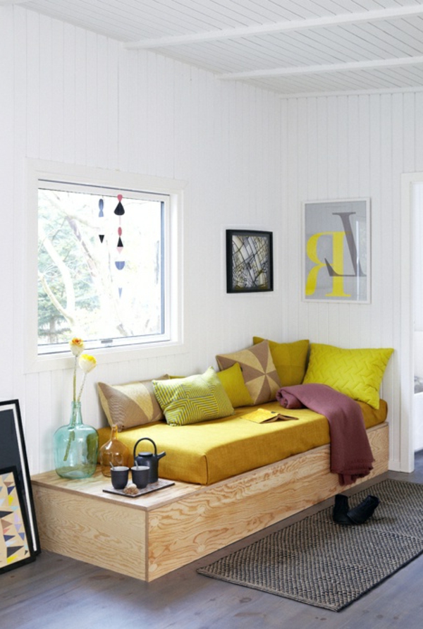 възможности за по живеят дизайн стая-жълто-Throw