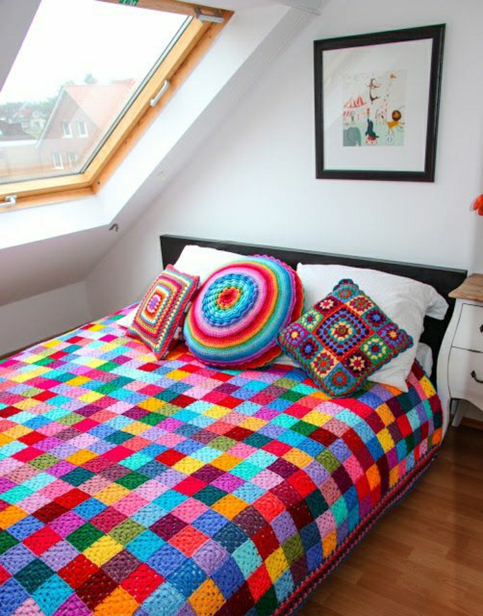 pletene šarene prekrivač jastuk ručno penthouse