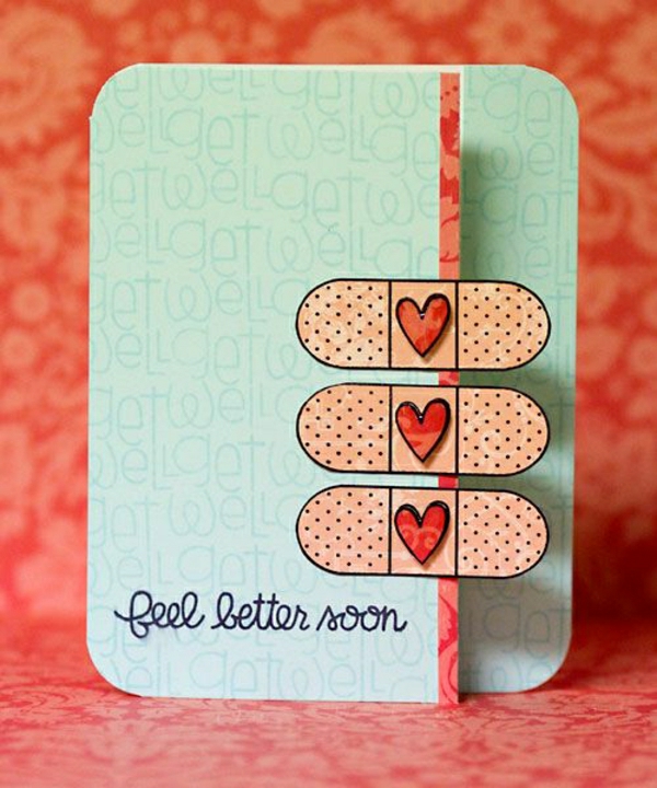 get-well-soon-bricolage-avec-paper-cards-making-yourself-bricolage-craft-nice-original-ideas Faire des cartes soi-même