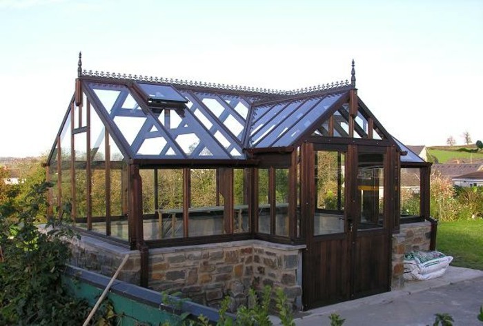 invernaderos invernadero techo de invernadero de vidrio-invernadero-favorable-pequeña