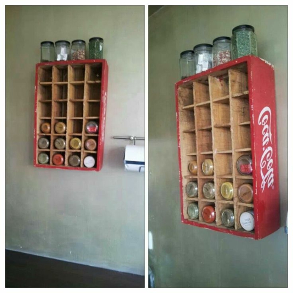 ötlet a fűszer tárolására - coca cola doboz