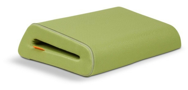Almohada portátil moderna verde cómoda