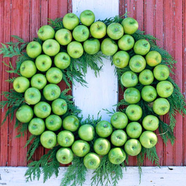 zelena ukrasna jabuka - napravite vijenac