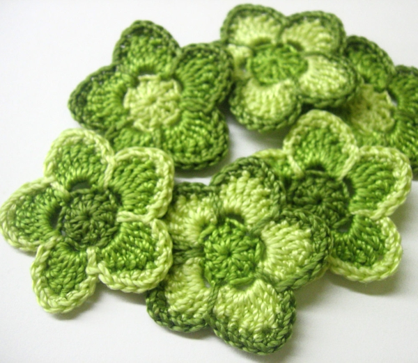 Green-Floral Deco βελονάκι-όμορφα-δημιουργικό-βελονάκι-λουλούδι