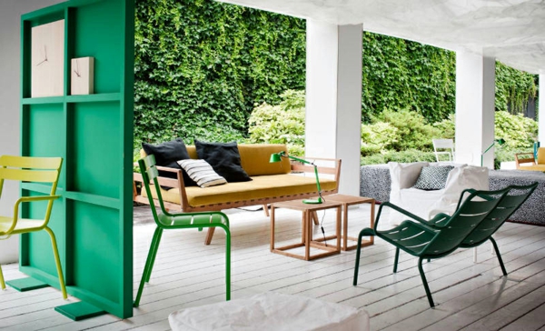 зелена дървена стая - разпределение - дизайн на терасите