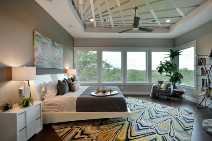 килим сиви дизайн спални стена боядисващи-идеи-за-стаен
