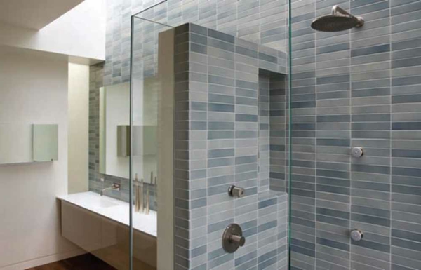 ग्रे-टाइल-के-बाथरूम-शॉवर केबिन-आधुनिक डिजाइन