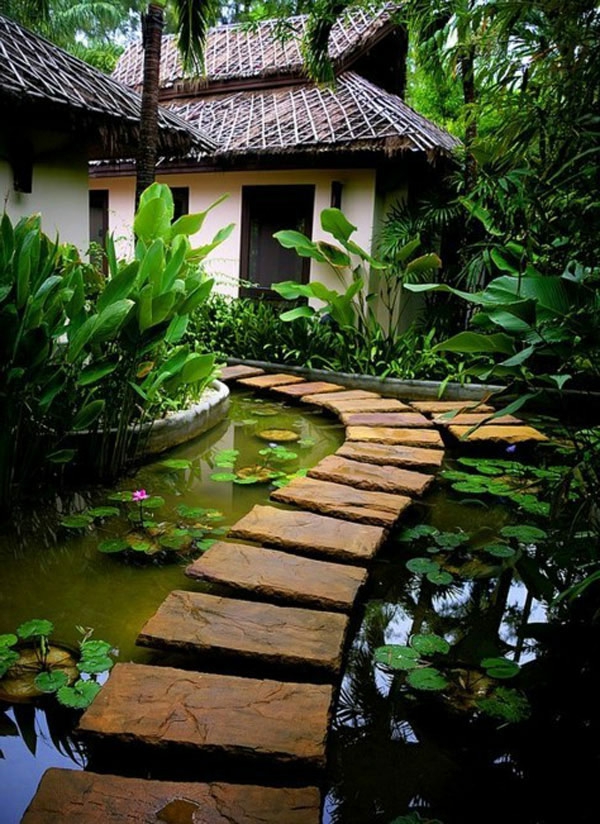 Klizna staza za vrtni dizajn u japanskom stilu