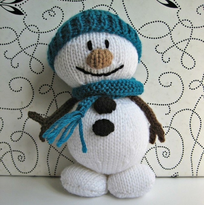 Плетене на една кука-за-коледа-а-сладко-снежен човек