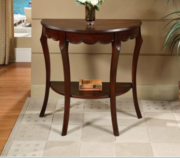 drveni stolovi-polukružna dizajn ideja