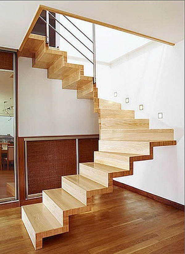 drvena polukružna stubišta - moderna kuća