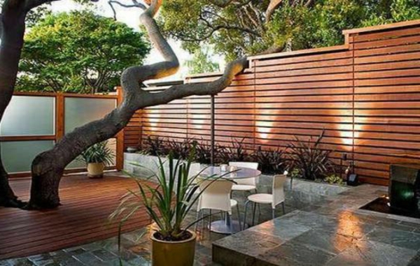 خشبي تصميم حديقة سياج - فكرة الفحص
