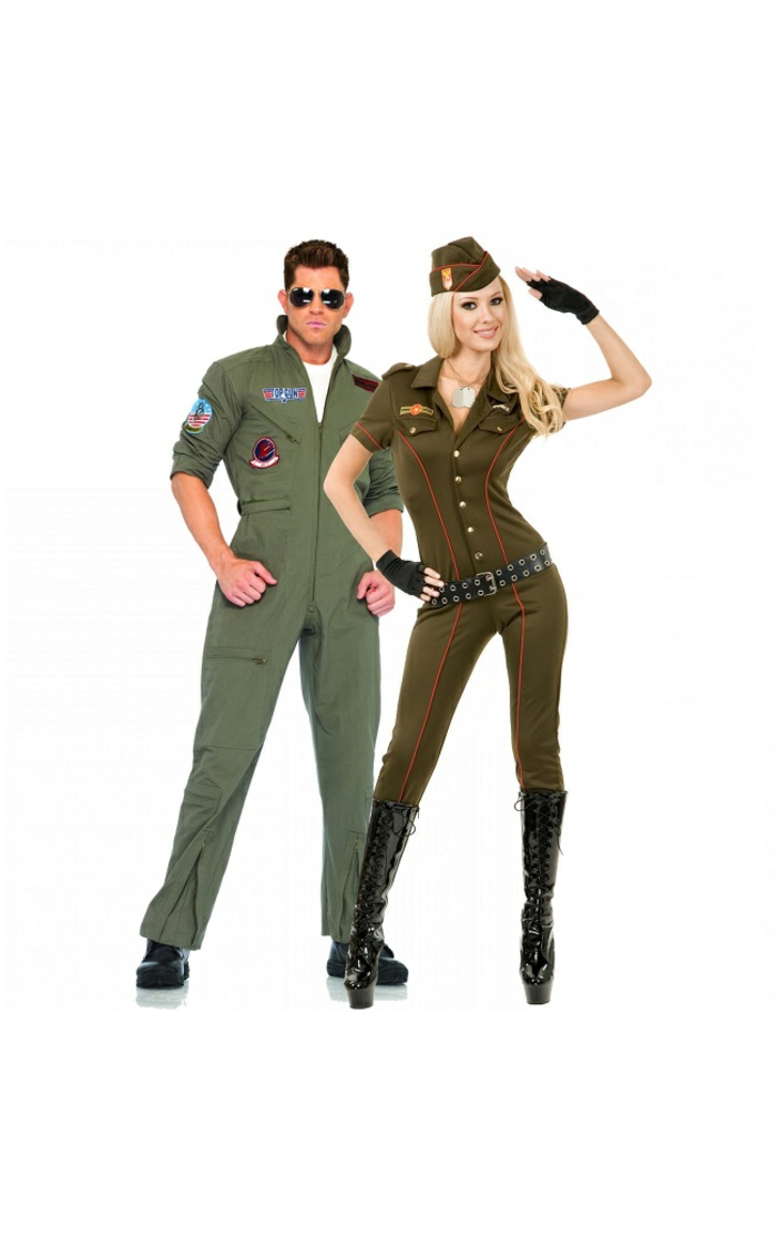 Halloween kostime partner dva velika-vojnik-man-i-žena