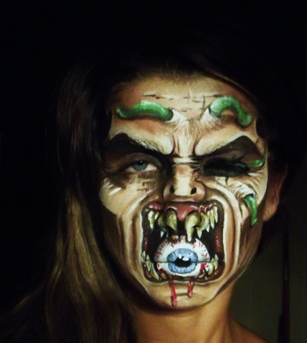 halloween-zombi-šminka-super-kreativna-i-zanimljivo