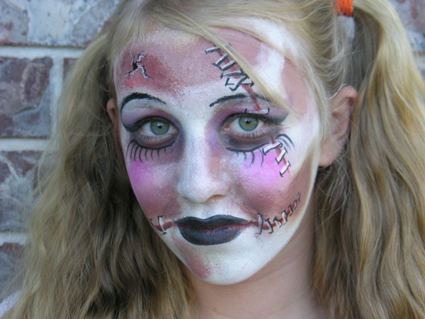 halloween-zombi-šminka