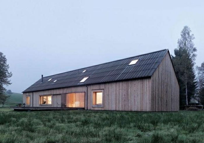 изграждане фронтон покрив-сиво-Model-малки къщи-къща-