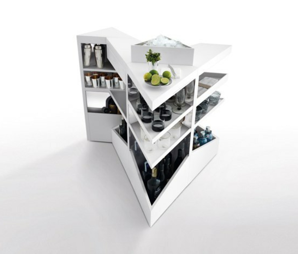 home-bar-furniture-photo-taken-from-above-бял цвят