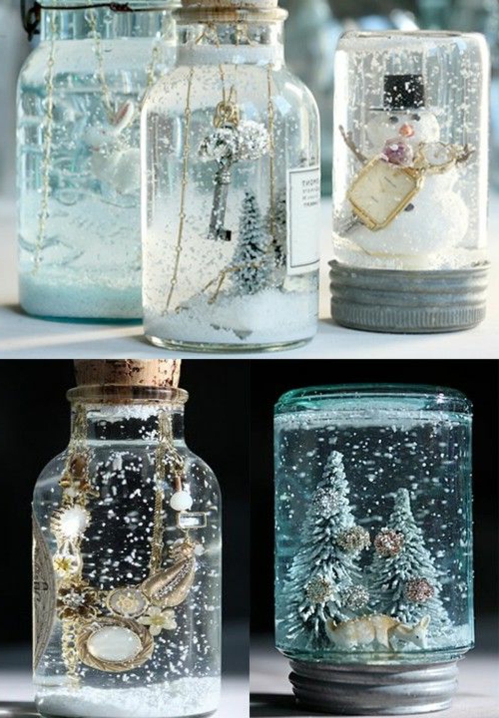 домашно приготвени снежни глобуси-магически-чудесно-приказно-декорация идея Winter