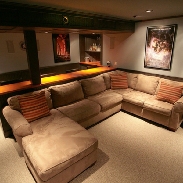 sofá de cine en casa diseño super hermoso hermoso modelo