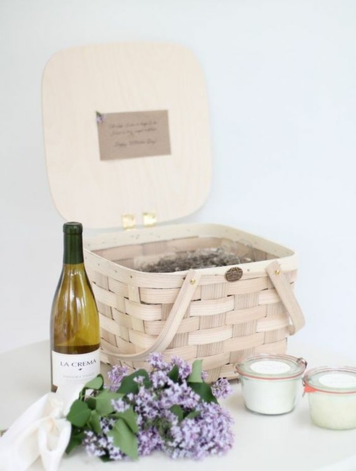 красиви подарък кошница идеи по Майка Ден Вино Подаръчен комплект Цветница