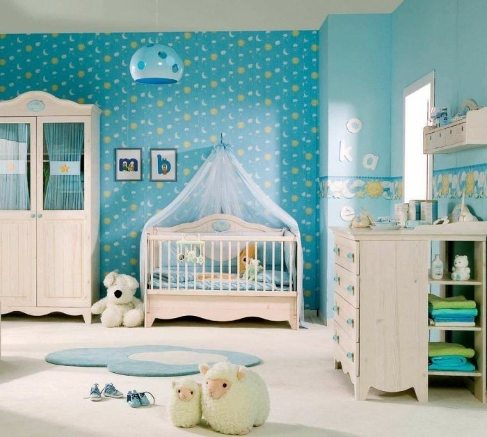 رائع، نموذج babyroom فريد التصاميم من بين أسرة