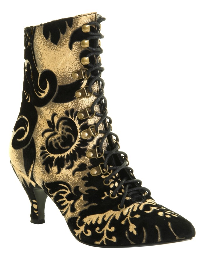 εδώ-είναι-steampunk-boot-τακούνια από δέρμα-με-υψηλής