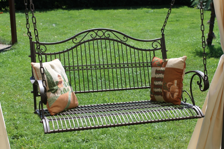 люлеещ-модерен-благородно за градина-на-метал-cushion-