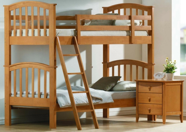 سرير مرتفع-مع-درج العملي الحلول تلو المنزل
