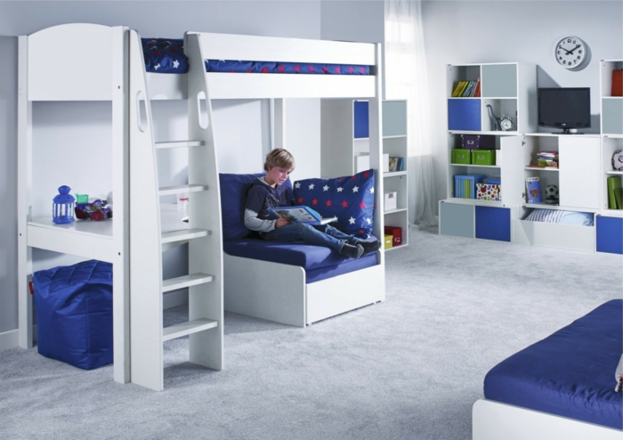 lit superposé-propre-accumulation lits pour les enfants-construction-
