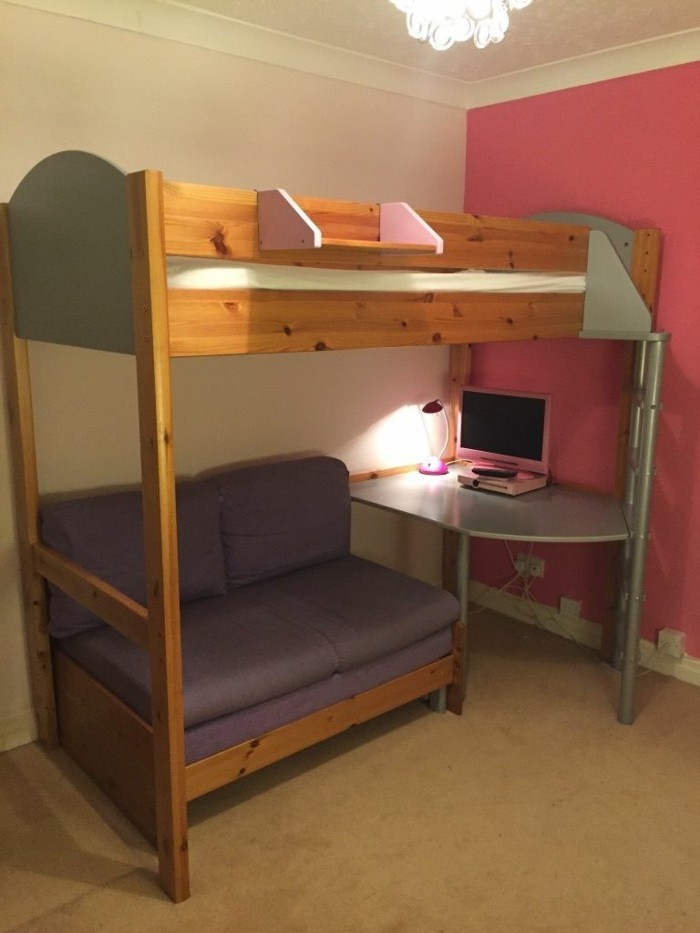 двуетажно легло-сам натрупването още-а-идея и за високо легло с бюро--и-кабинет
