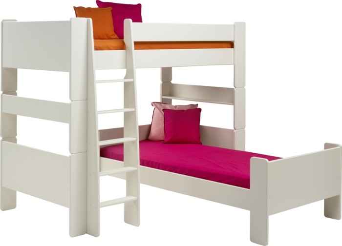 lit superposé-propre-construction-belle-haut lits pour les enfants-