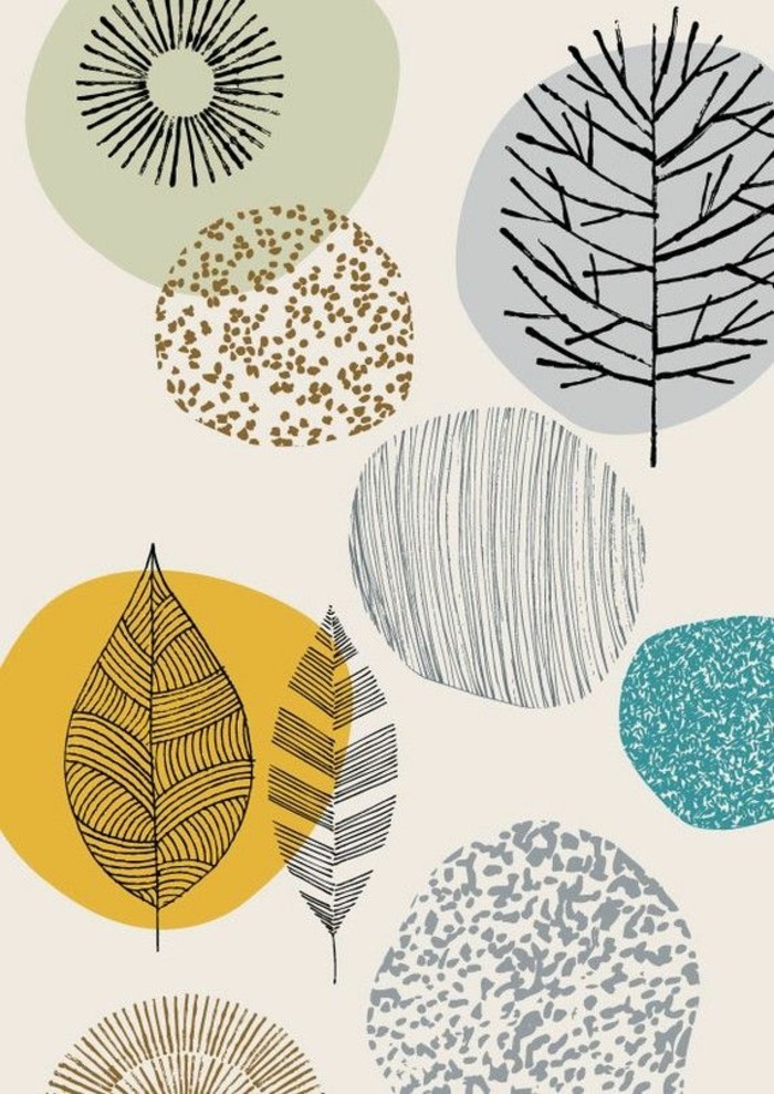 качество-тапети-Naturale рисунки Листа Дървета
