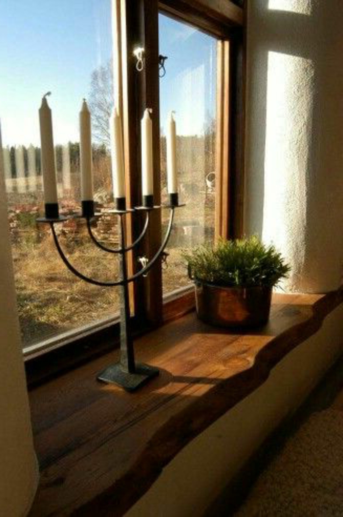 ξύλινο περβάζι παράθυρο τοσκάνη ρουστίκ κεριά και ανθοπωλείο