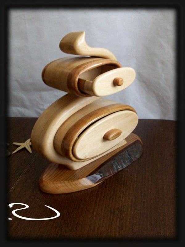 almohadilla de madera para joyería - forma original
