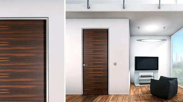puertas-de-interiores de madera - de hoy en interiores de diseño para la casa