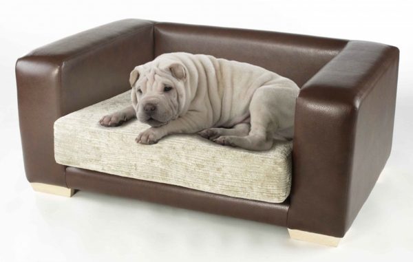 cama de perro-ortopédico-taupe-color - sillón que se asemeja