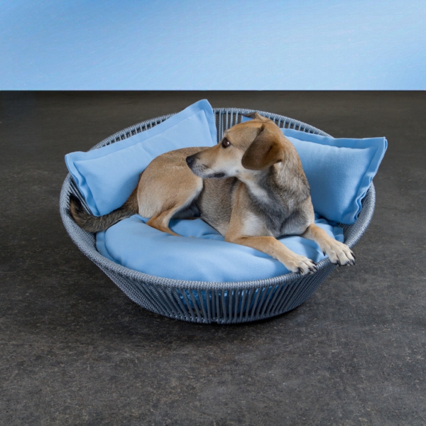 košarka za pse ortopedski plavi jastuk - moderan dizajn