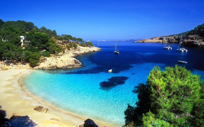 Ibiza rannat-viileä taustakuva kaunis-rannat-the-kaunis-rannat-Euroopassa
